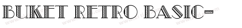 Buket Retro Basic字体转换